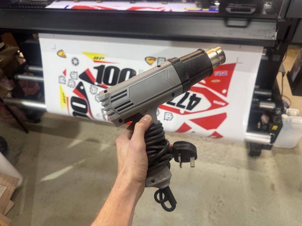 Sticker Garage Heat Gun 1 - Motocross Graphics,Sticker Garage UK,Sticker Garage - Installation Guide